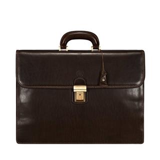 Maxwell Scott  Le Paolo L Grand porte-documents pour ordinateur 17" en cuir 