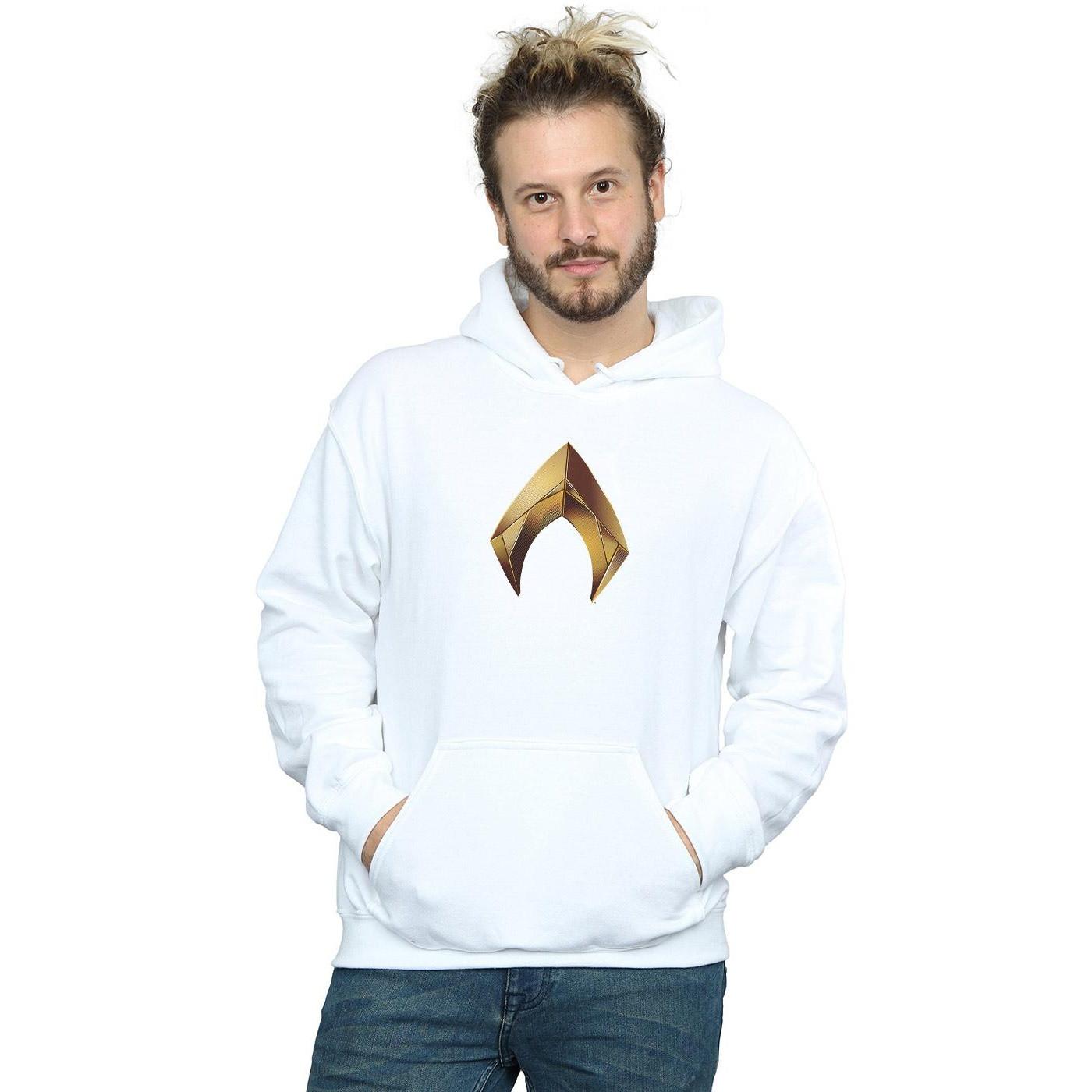 DC COMICS Aquaman Logo Kapuzenpullover  