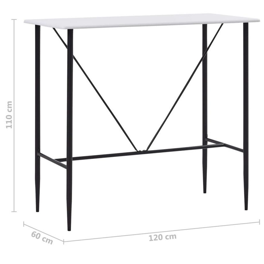 VidaXL Table de bar mdf  