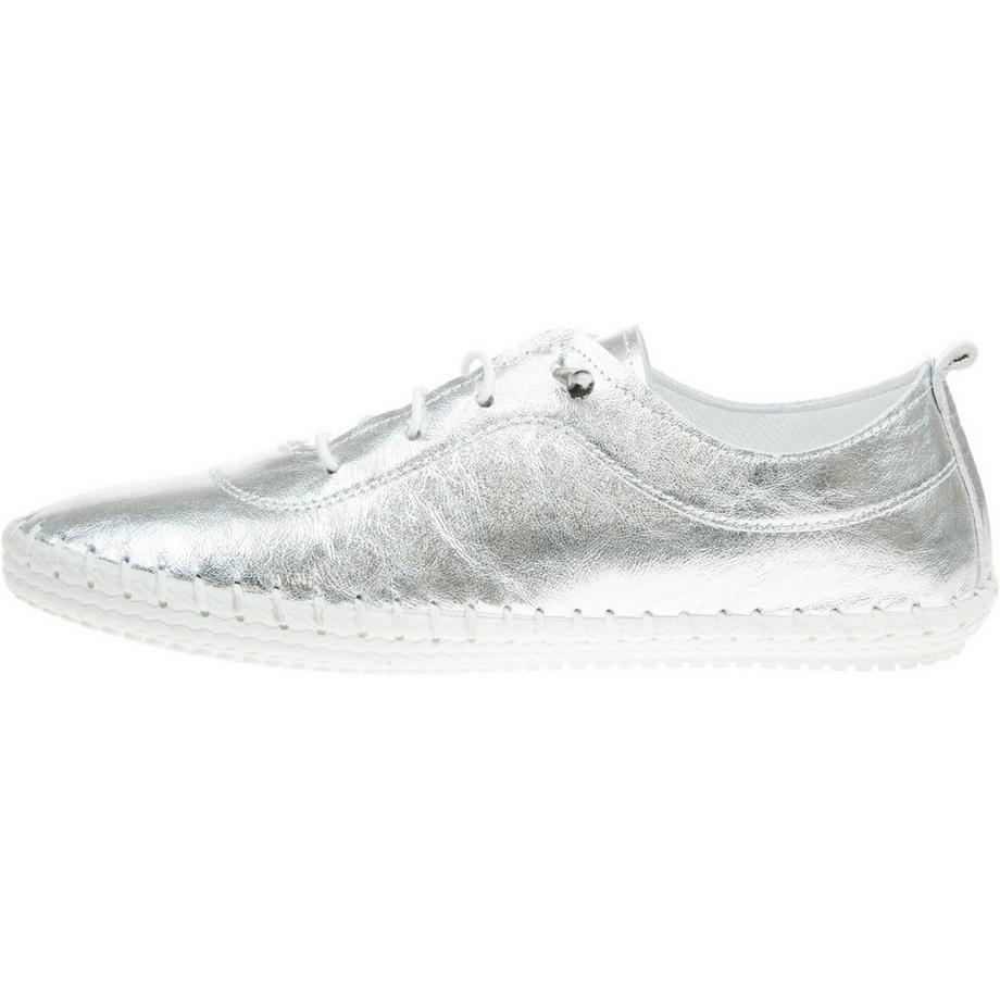 Lunar St Ives Scarpe in Pelle Metallica  