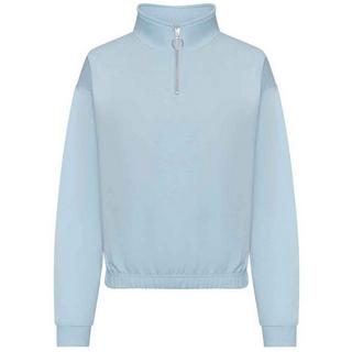 AWDis Sweatshirt court avec demi-fermeture éclair  