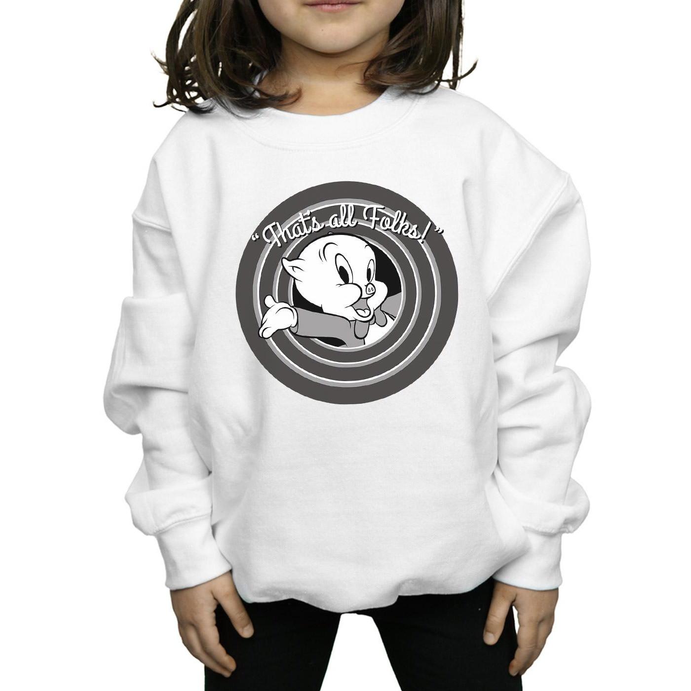 LOONEY TUNES  Porky Pig That´s All Folks Sweatshirt 