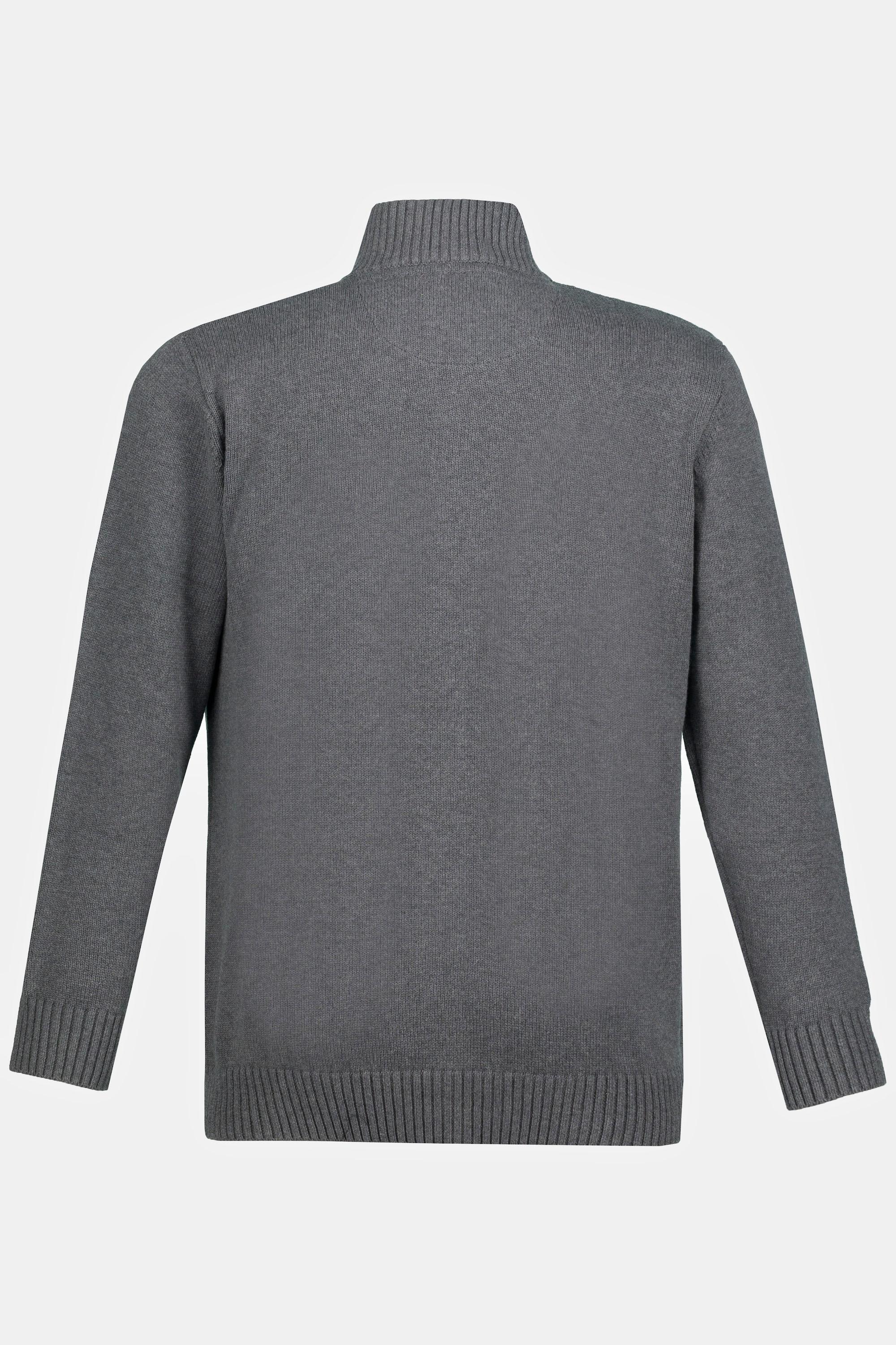 JP1880 Strickjacke Stehkragen Rippbündchen  