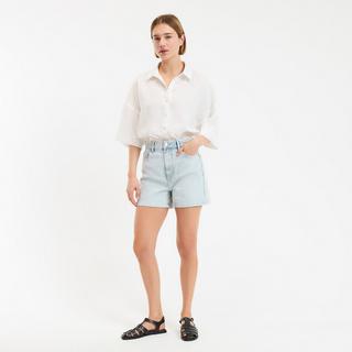 La Redoute Collections Short en denim taille haute  