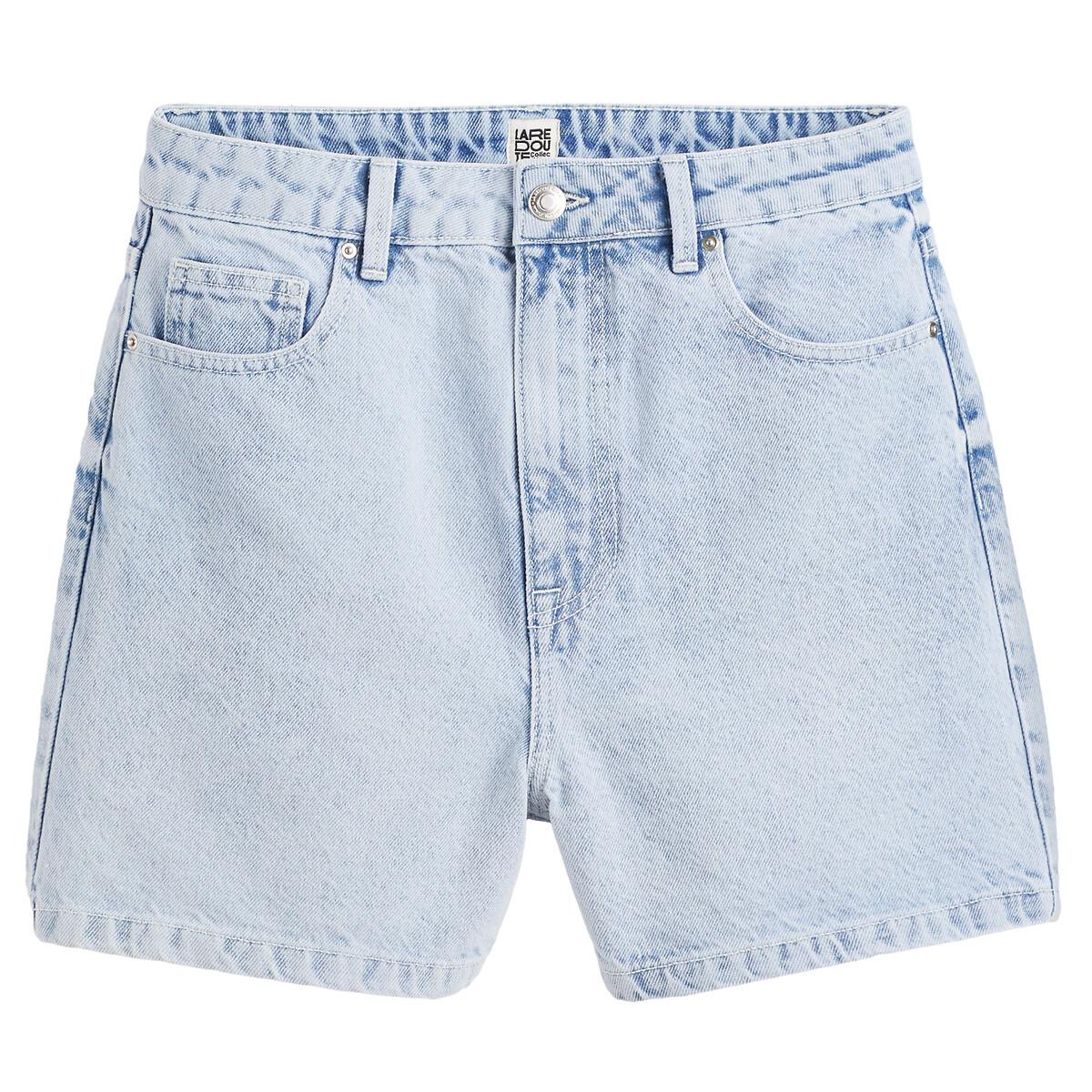 La Redoute Collections Short en denim taille haute  