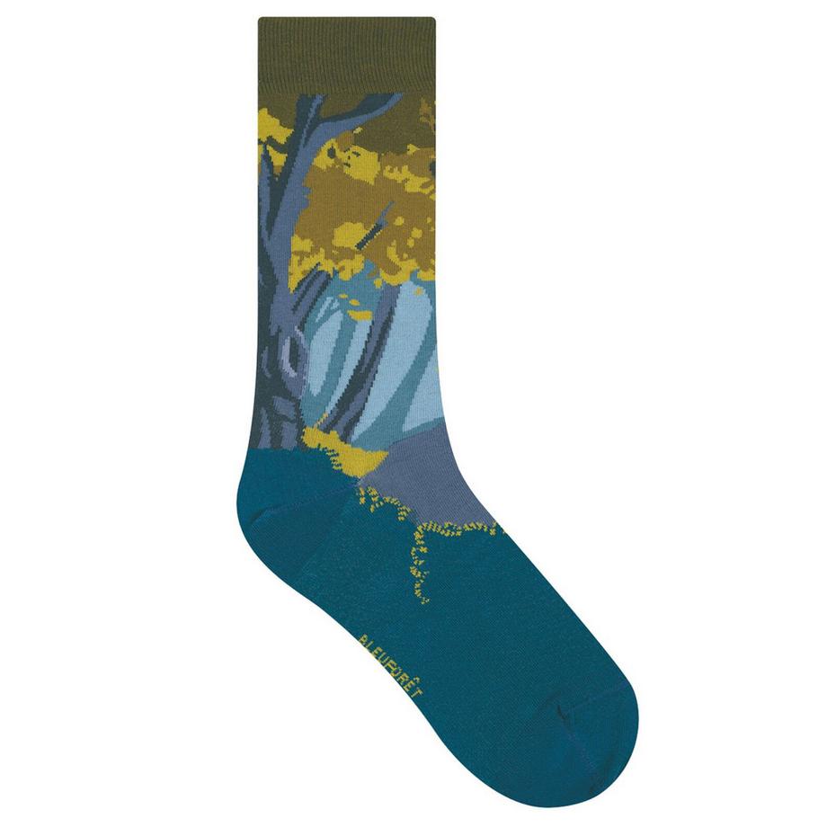 BLEU FORET Chaussettes Sous Bois  