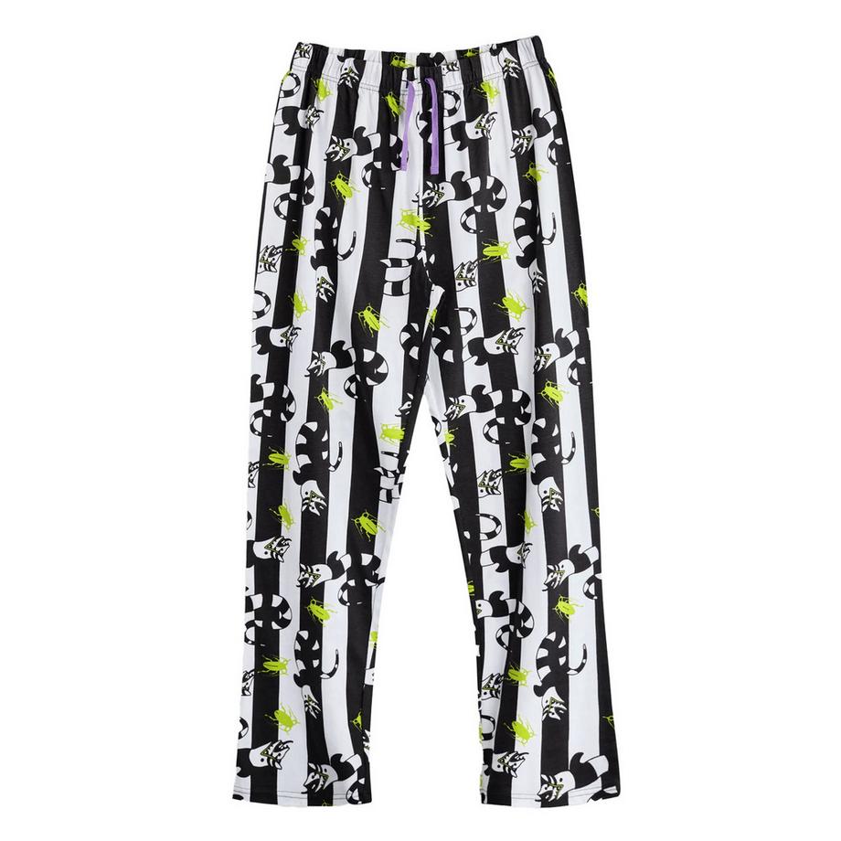 Beetlejuice Set Pigiama Maniche Corte Pantaloni Lunghi  
