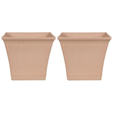 Set di 2 vasi per piante en Polvere di Pietre Classico PSATHA