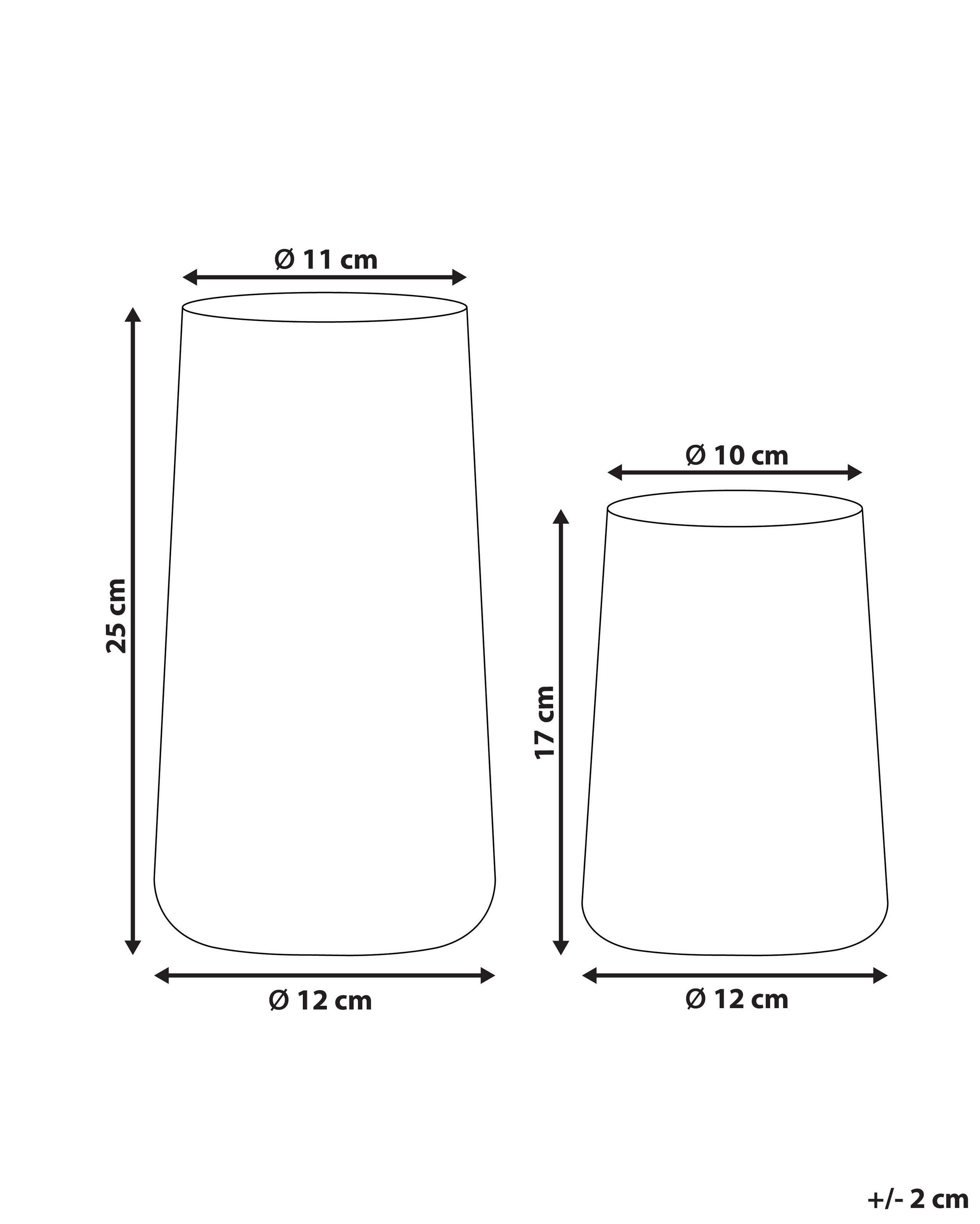 Beliani Dekovase aus Glas Modern KULCHE  