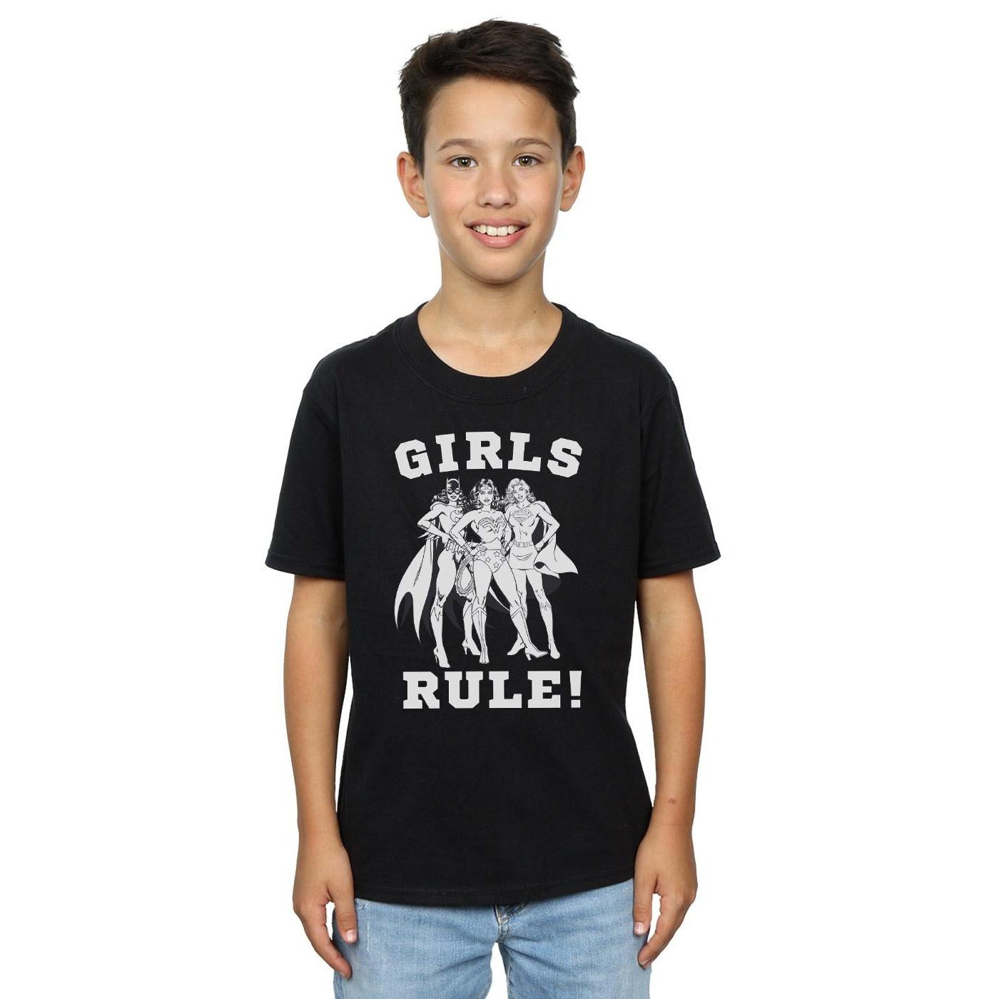 DC COMICS  Tshirt JUSTICE LEAGUE GIRLS RULE 