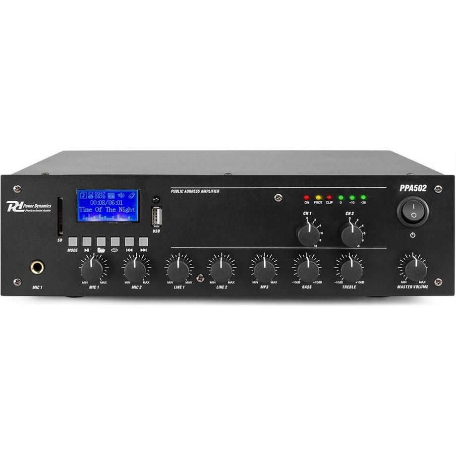 Power Dynamics  Verstärker Pro PPA502 100 V, 2x 50 W 