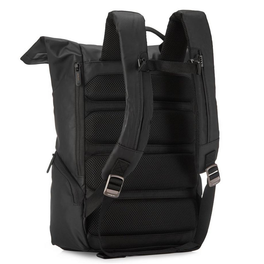 Hedgren Line Rollup Rucksack Schwarz  
