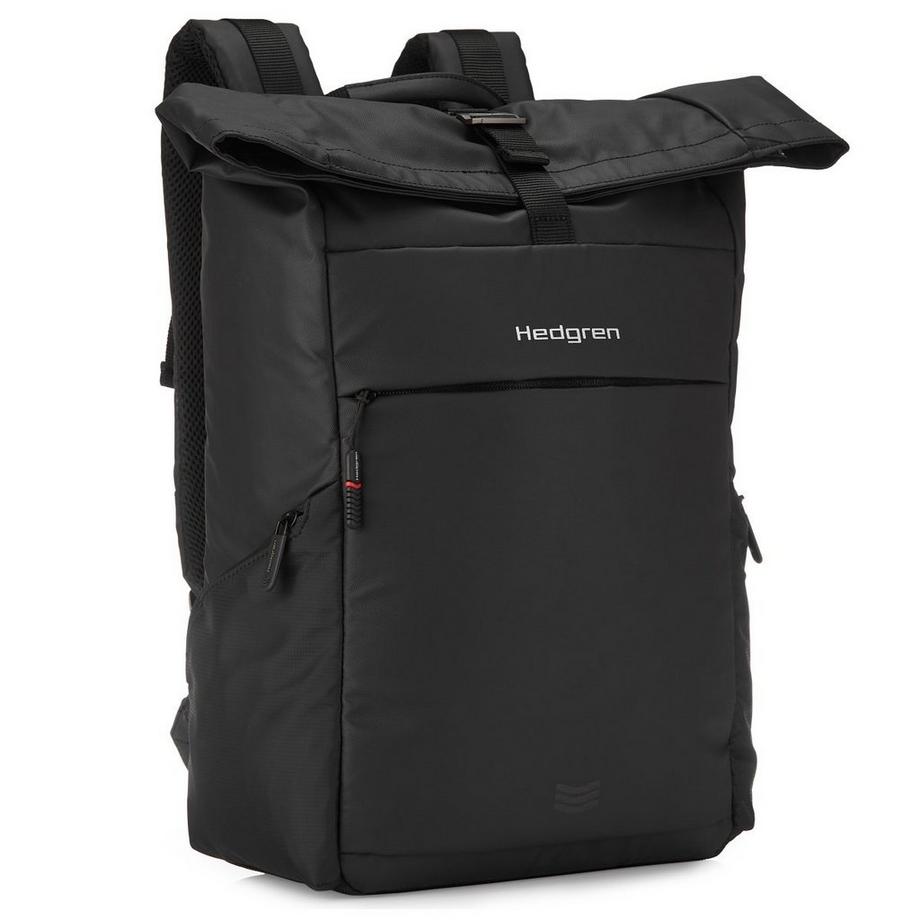 Hedgren Line Rollup Rucksack Schwarz  