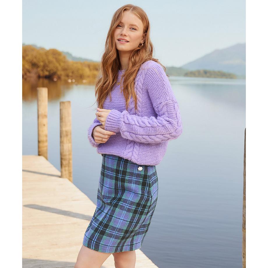 Joe Browns Karierter A-Linien Minirock  