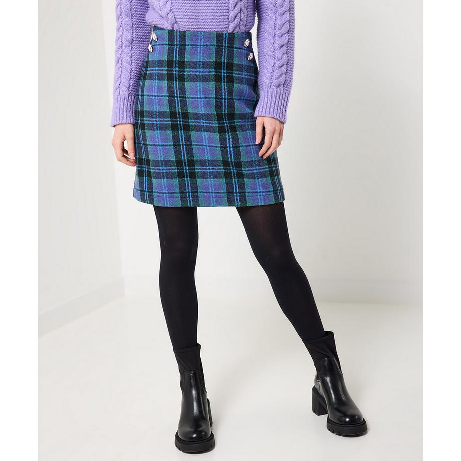 Joe Browns Karierter A-Linien Minirock  