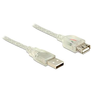 83881 câble USB 1 m USB 2.0 USB A Transparent
