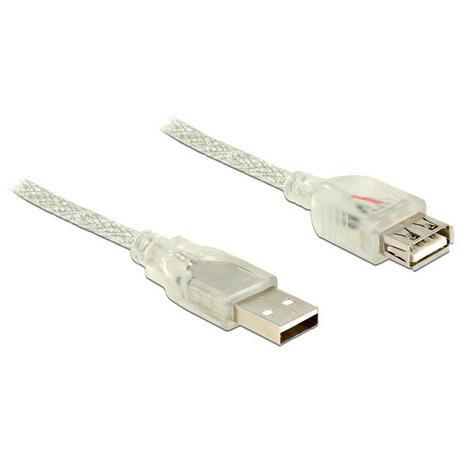 DeLock  83881 câble USB 1 m USB 2.0 USB A Transparent 
