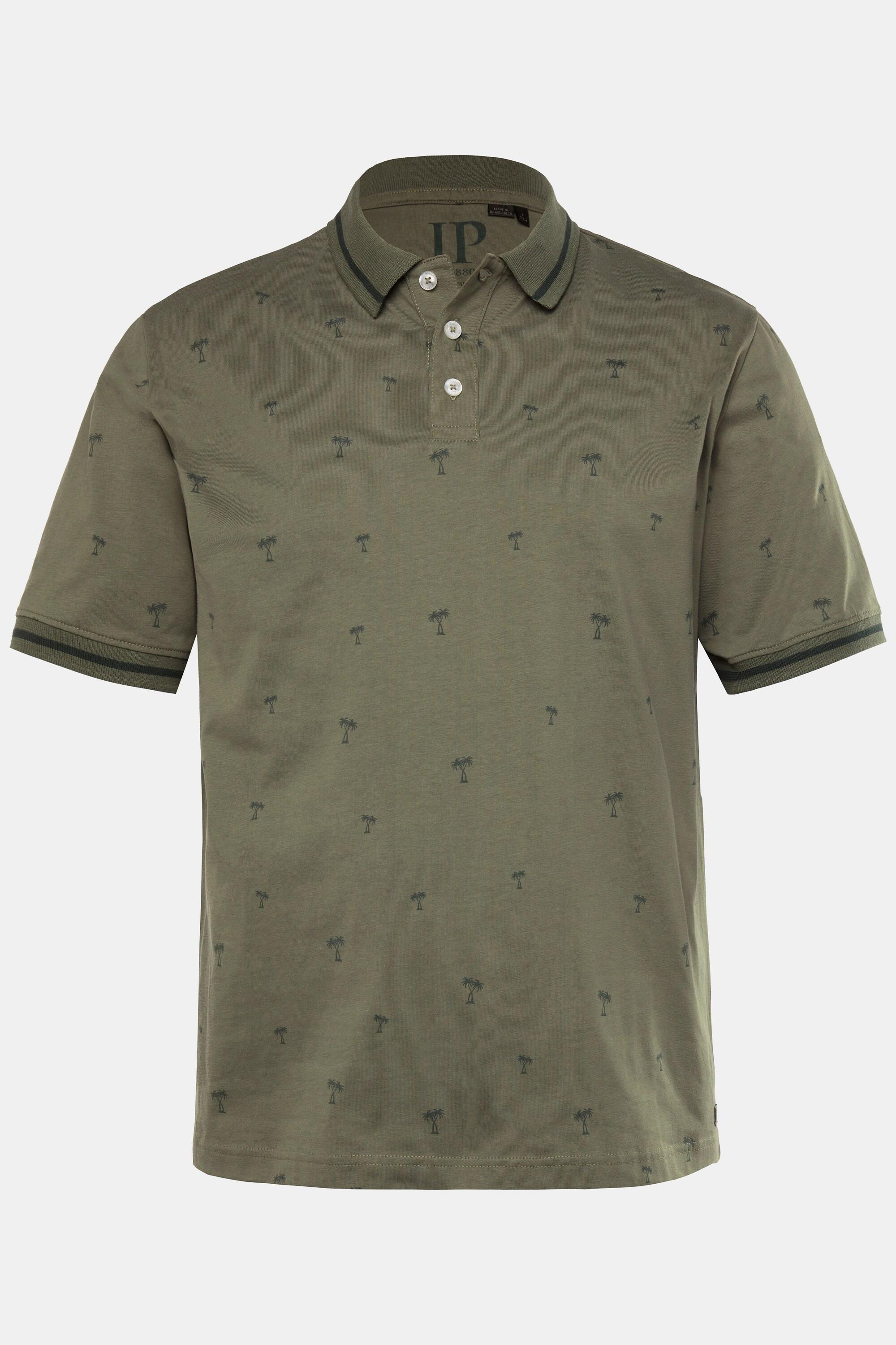 JP1880 Kurzarm Alloverprint Poloshirt  