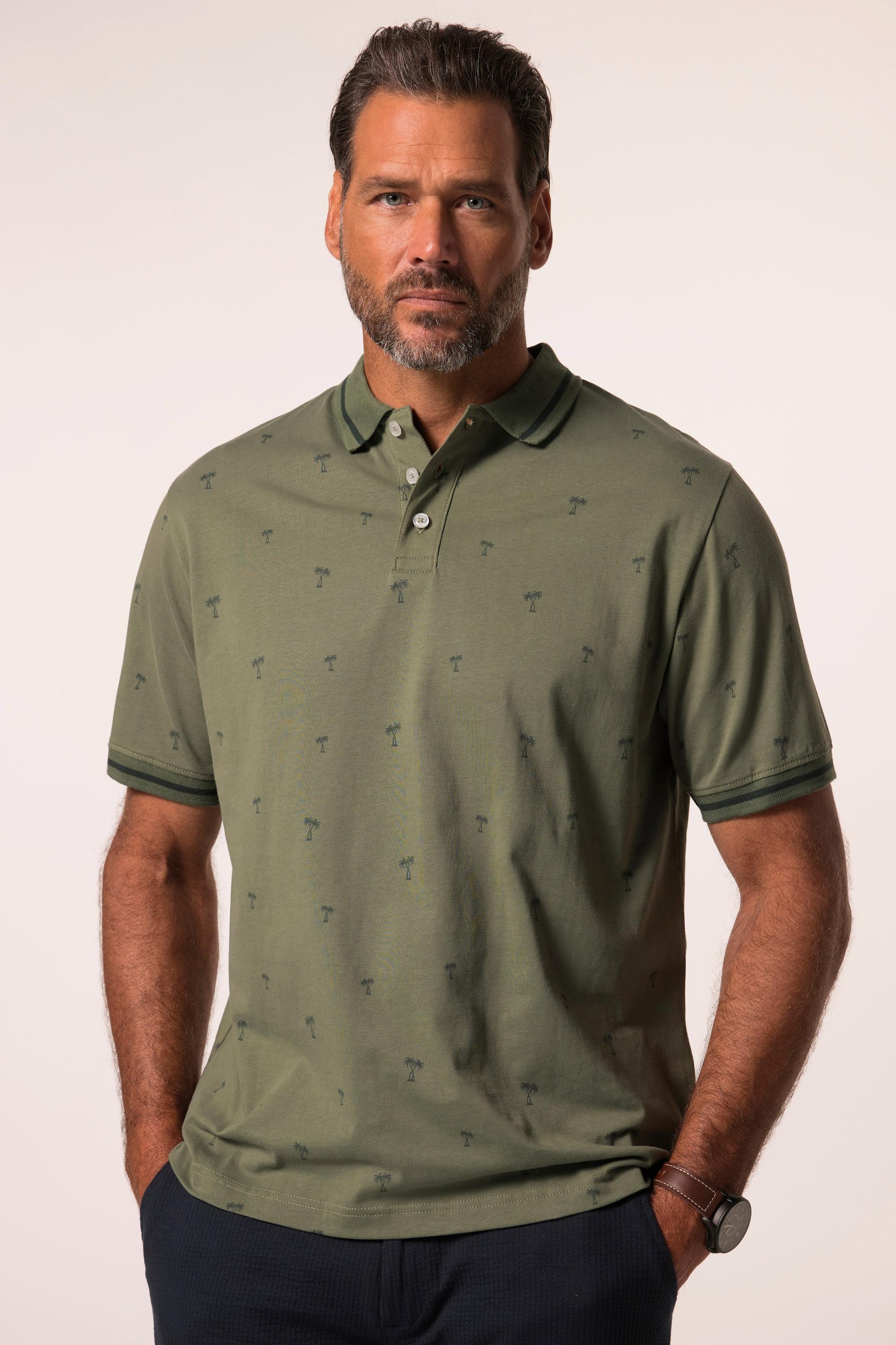 JP1880 Kurzarm Alloverprint Poloshirt  