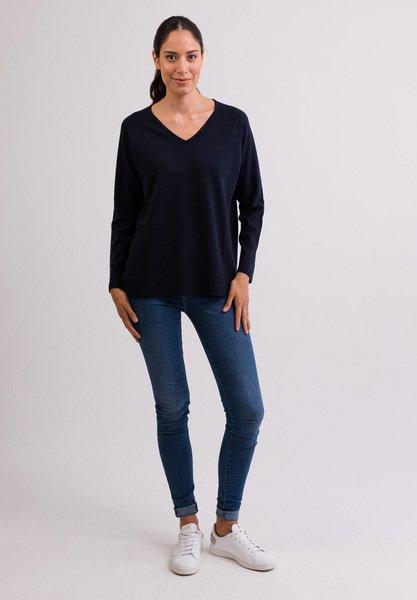 CASH-MERE.CH Pullover con spacchi laterali  