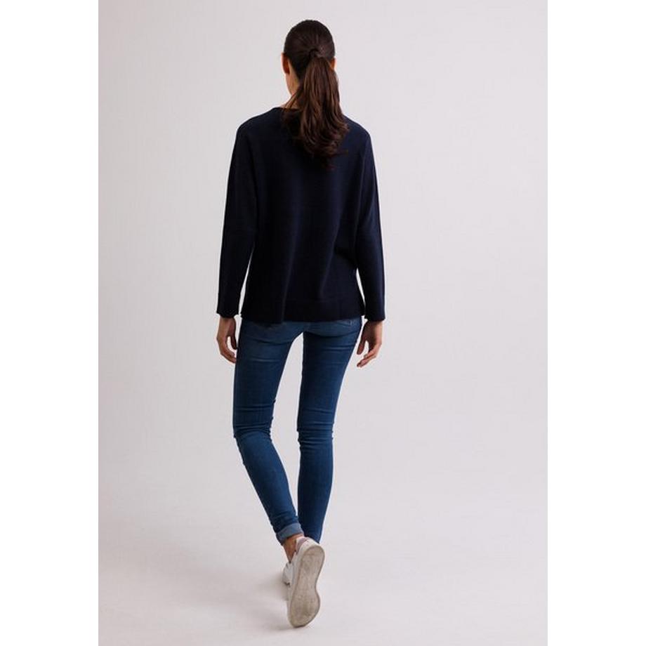 CASH-MERE.CH Pull avec fentes latérales  