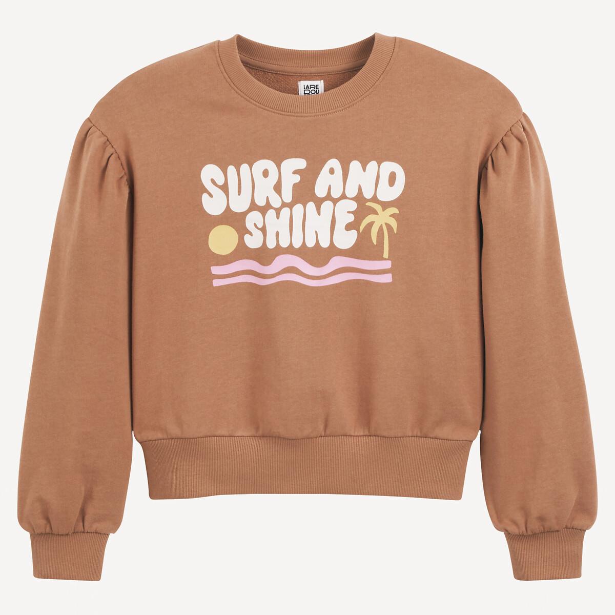 La Redoute Collections  Sweatshirt mit Rundhals und Message 