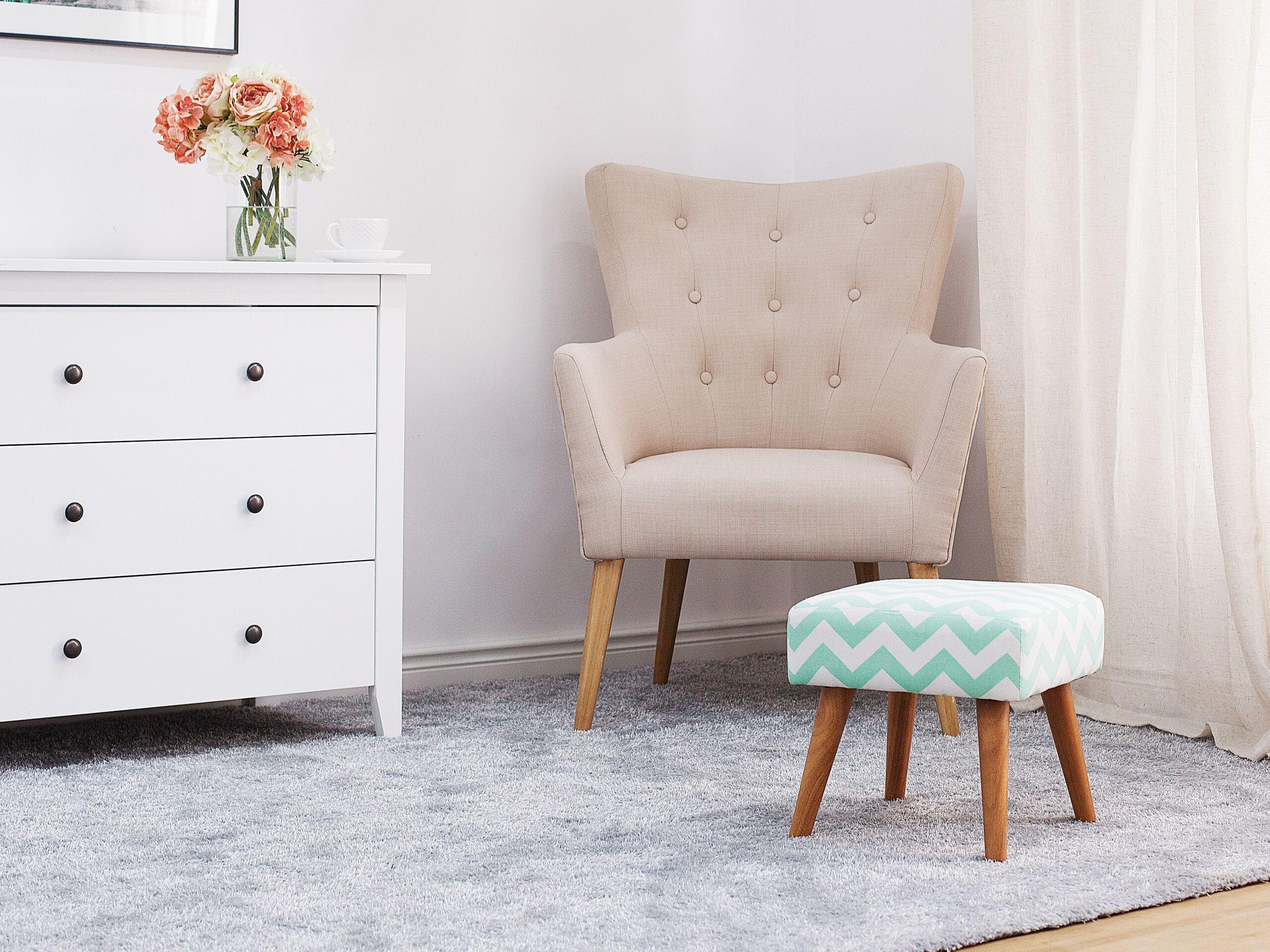 Beliani Hocker aus Baumwolle Retro MANTEO  