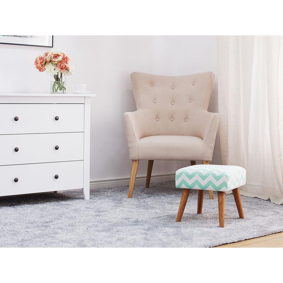 Beliani Sgabello en Cotone Retrò MANTEO  