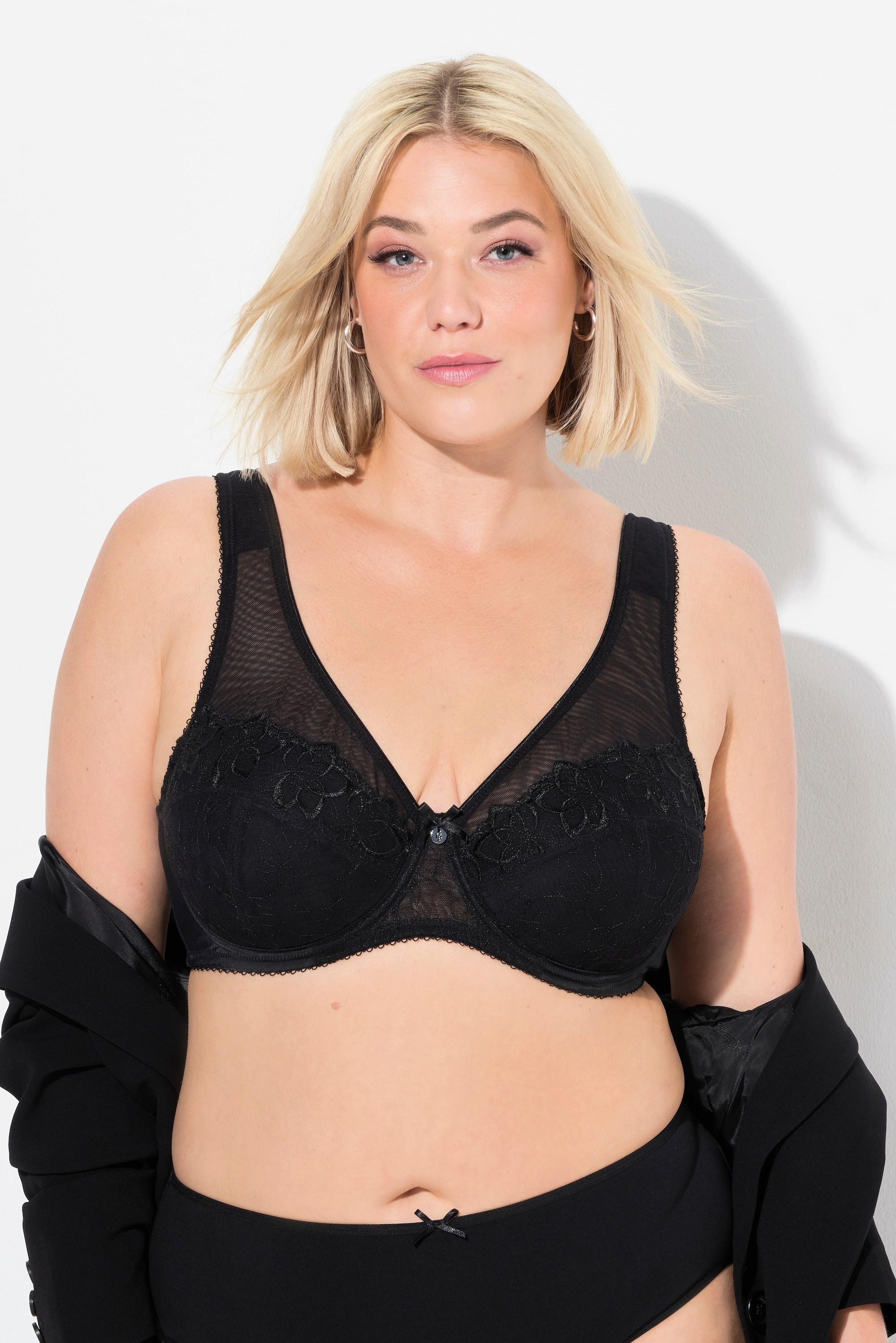 Ulla Popken Reggiseno con ferretto Ricamo High Apex  
