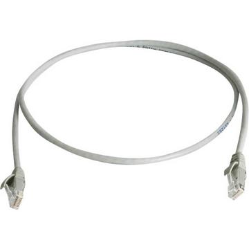 RJ45 Netzwerkkabel, Patchkabel CAT 6 U/UTP 10.00 m Grau Flammwidrig, Halogenfrei 1 St.