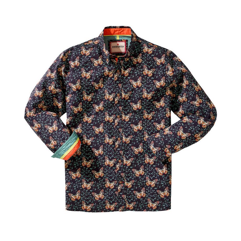 Joe Browns Langarmhemd Schmetterlingsmotiv  