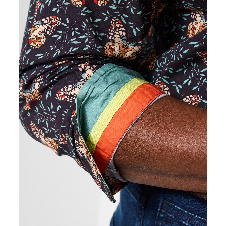 Joe Browns Langarmhemd Schmetterlingsmotiv  