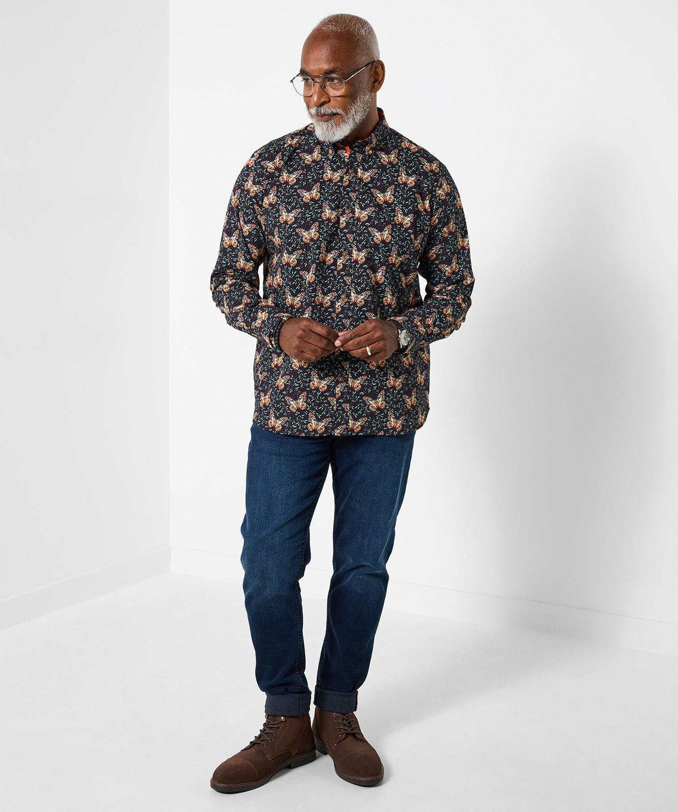 Joe Browns Langarmhemd Schmetterlingsmotiv  