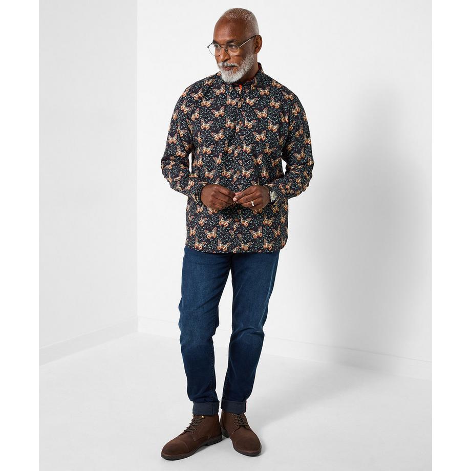 Joe Browns Langarmhemd Schmetterlingsmotiv  
