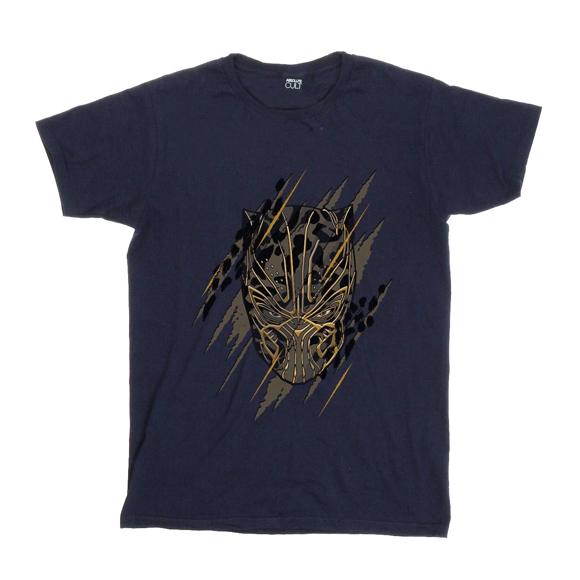 MARVEL  Black Panther Gold Head TShirt 