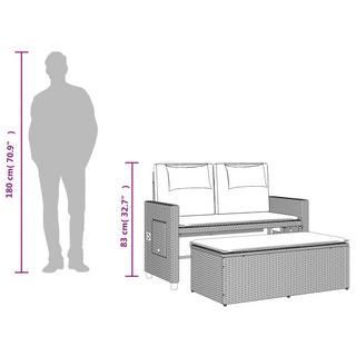VidaXL Banc de jardin rotin synthétique  