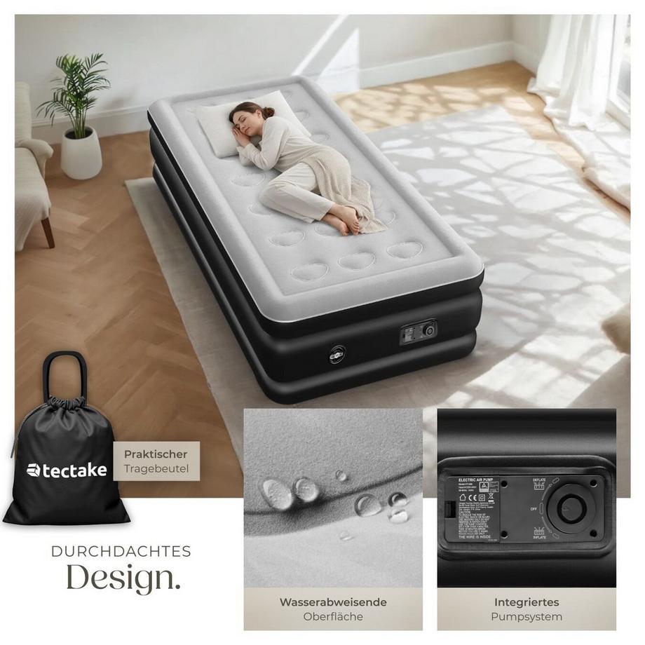 Tectake Materasso gonfiabile AirDreams per 1 o 2 persone  