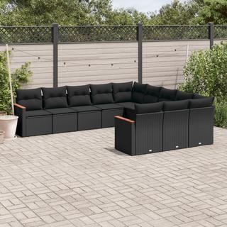 VidaXL set divano da giardino Polirattan  