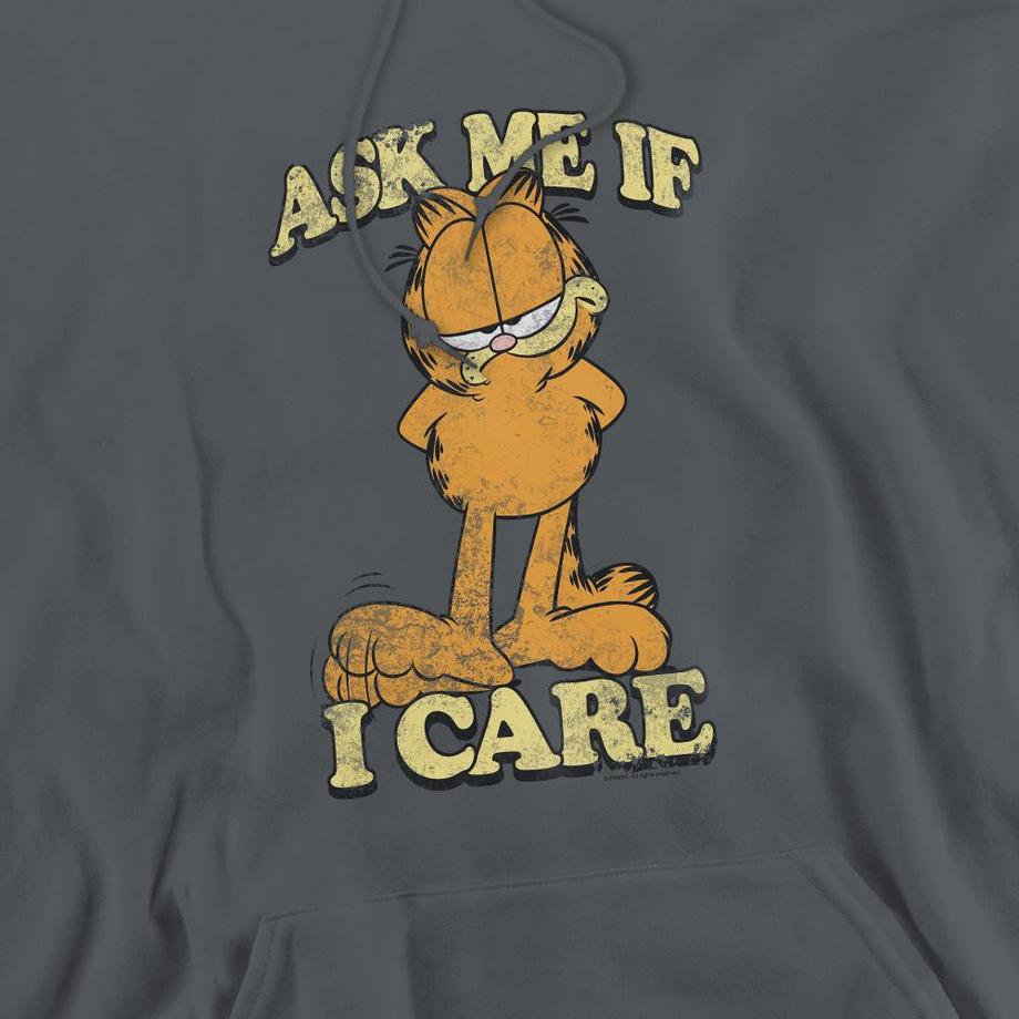 Garfield Ask Me Felpa Con Cappuccio  