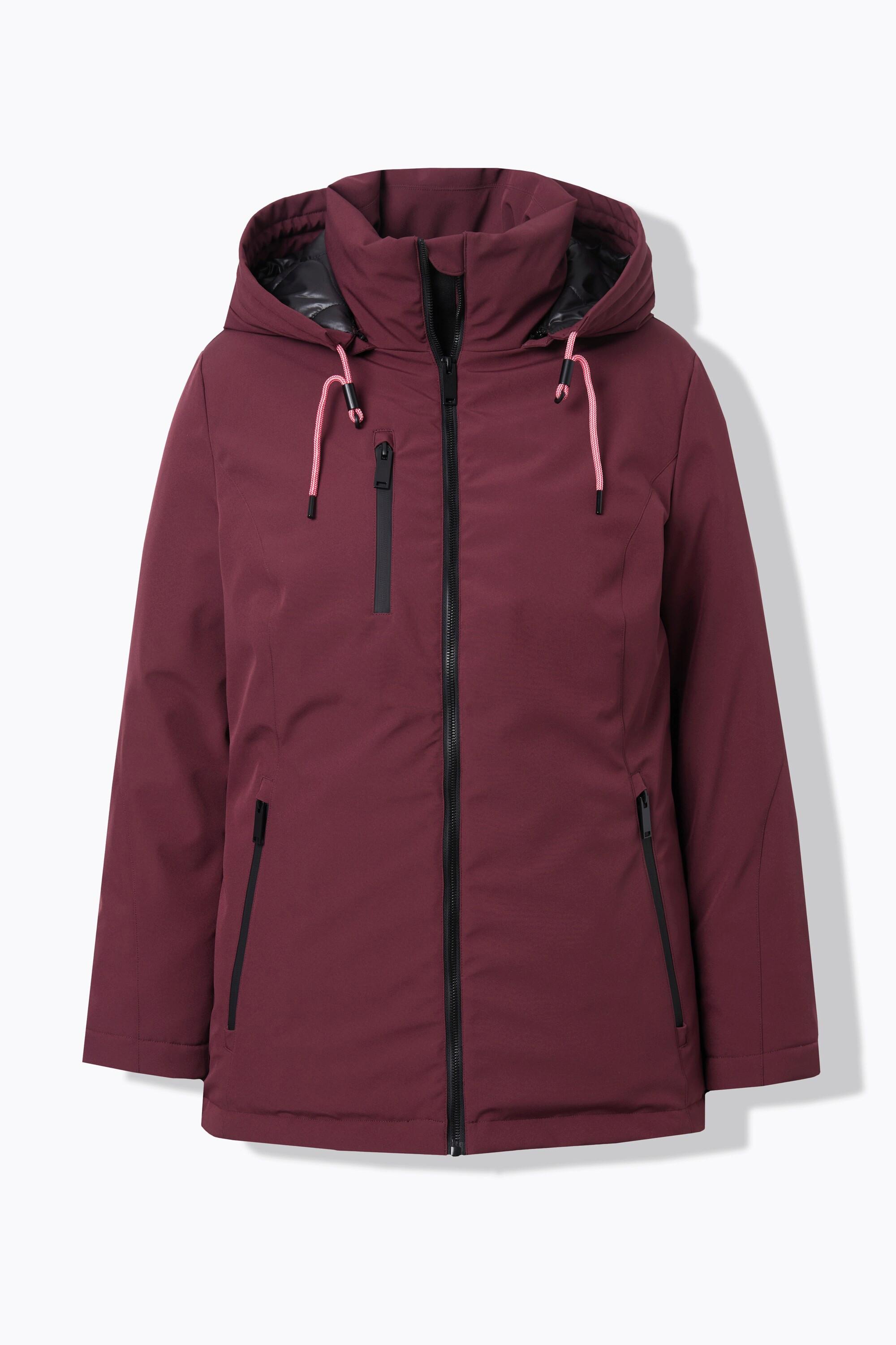 Ulla Popken HYPRAR Giacca Funzionale Idrorepellente con Cappuccio  