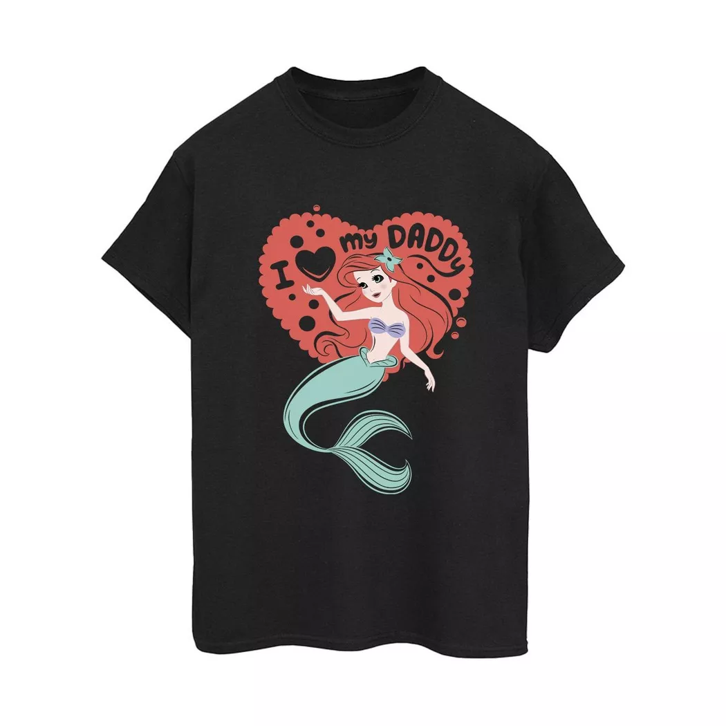 Disney - The Little Mermaid Daddy TShirt, für Damen, Schwarz, Größe XL