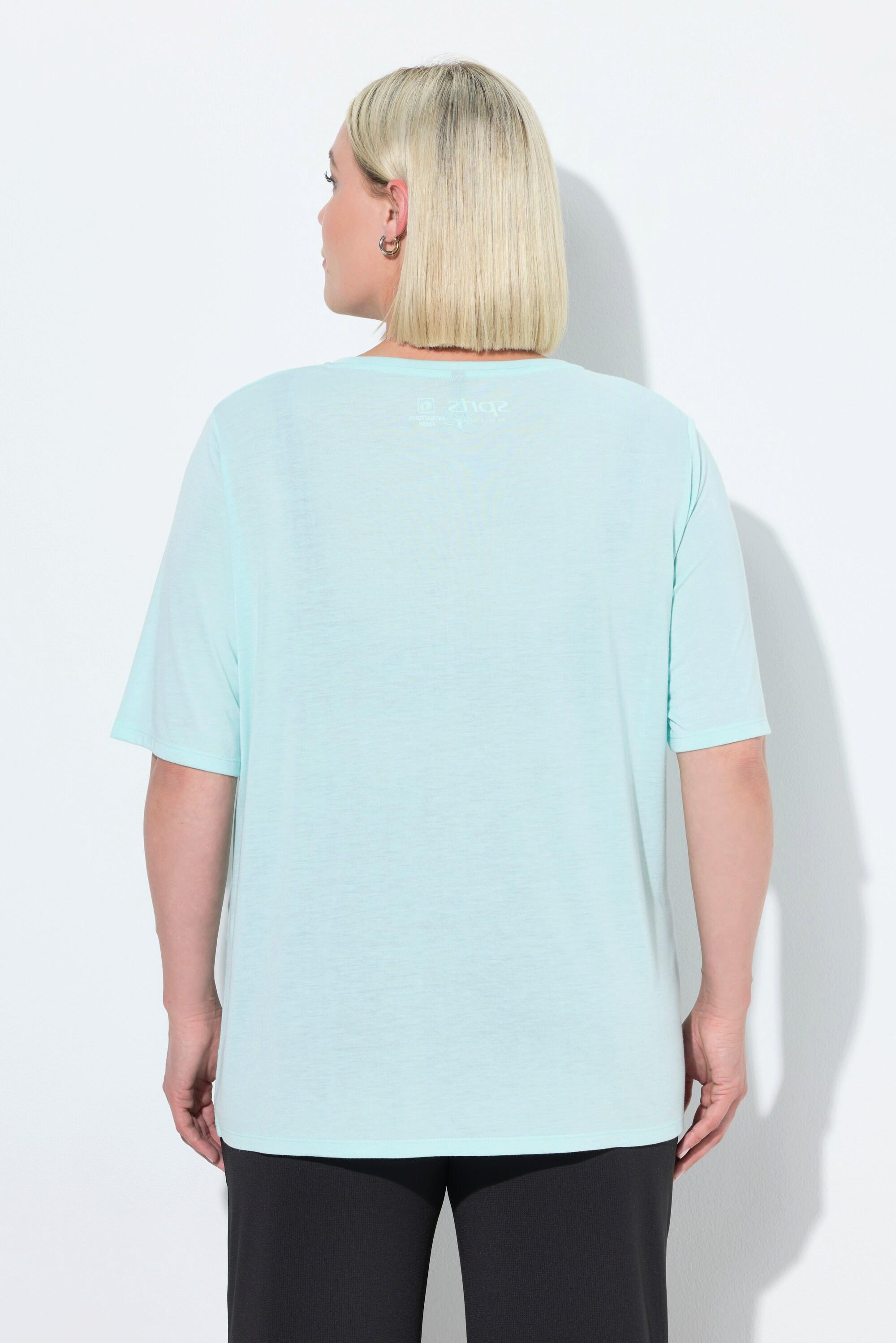 Ulla Popken Maglia Funzionale Antibatterica Scollo Rotondo Mezze Maniche  