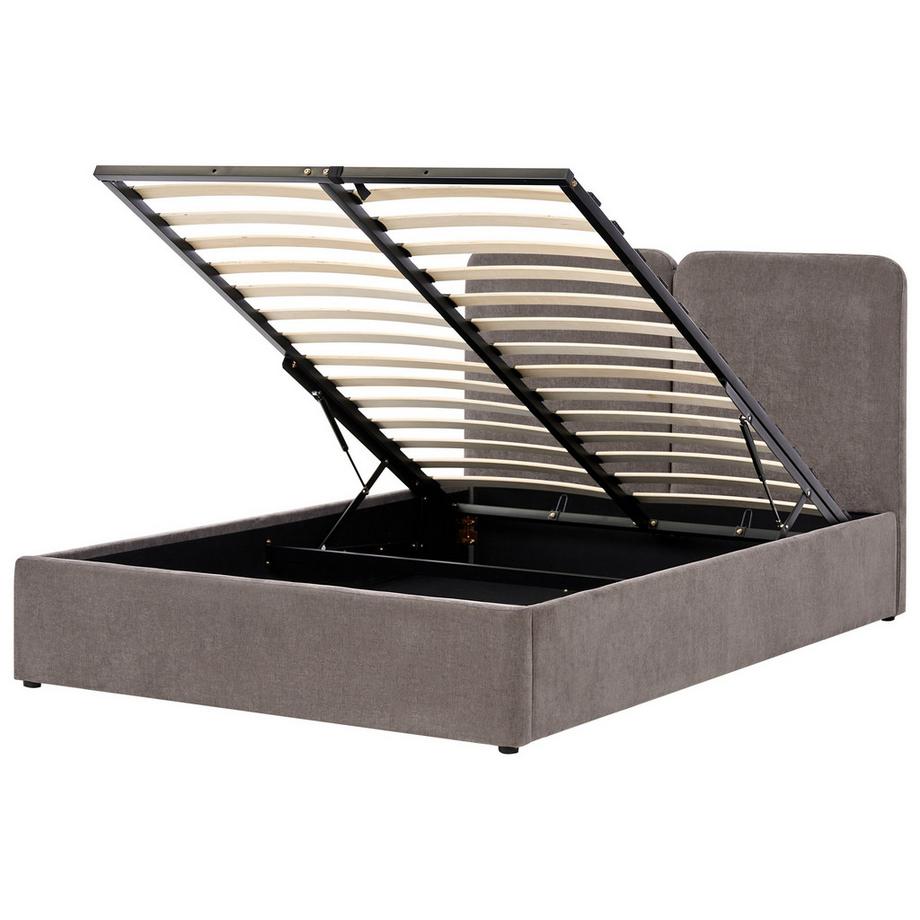 Lit ottoman en Tissu chenille Moderne ARBOIS