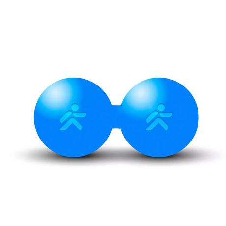 JustFit Double balle de massage en ébonite "Foam Ball" Ø 6cm JustFit  