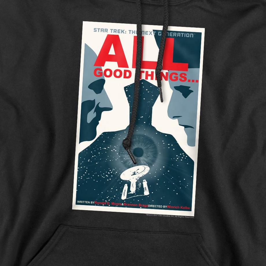 Star Trek The Next Generation Season 7 Episode 25 Felpa con cappuccio  