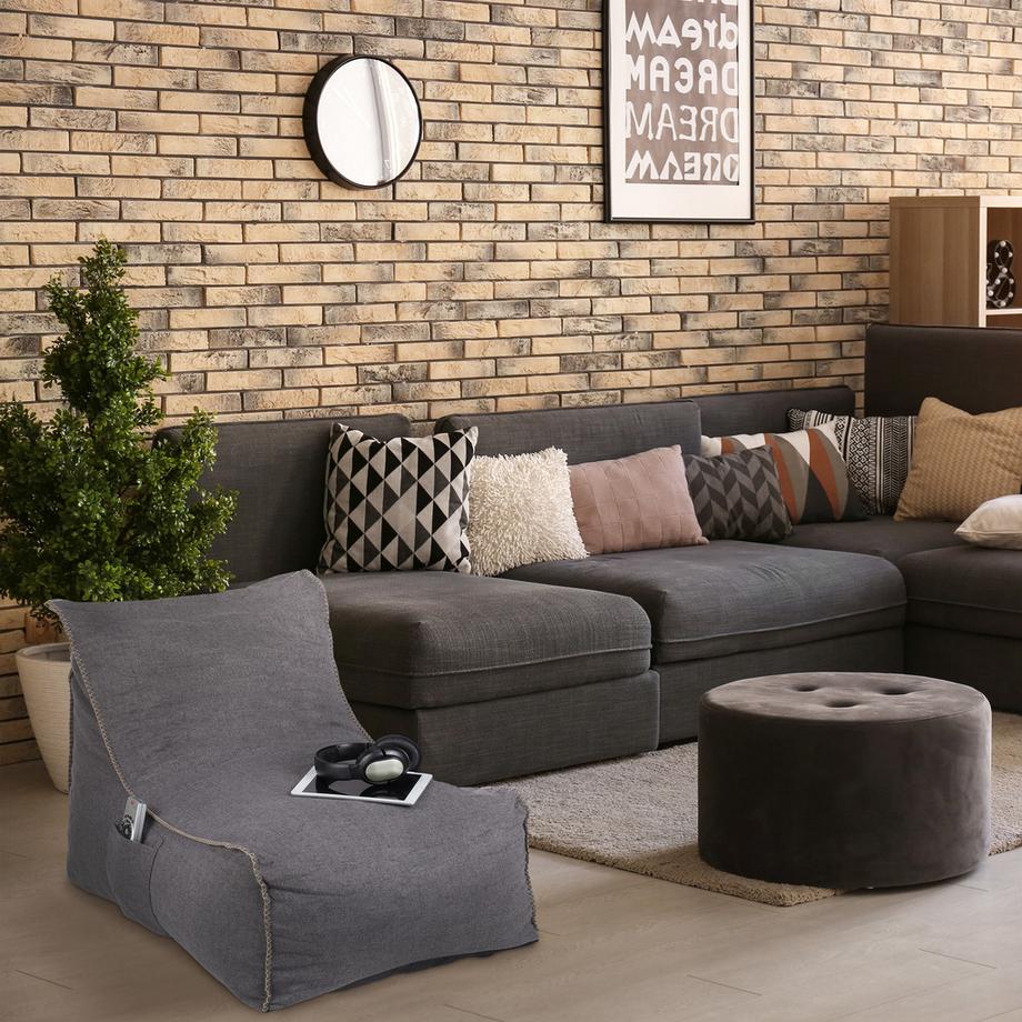 Northix Sitzsack mit Rückenlehne  