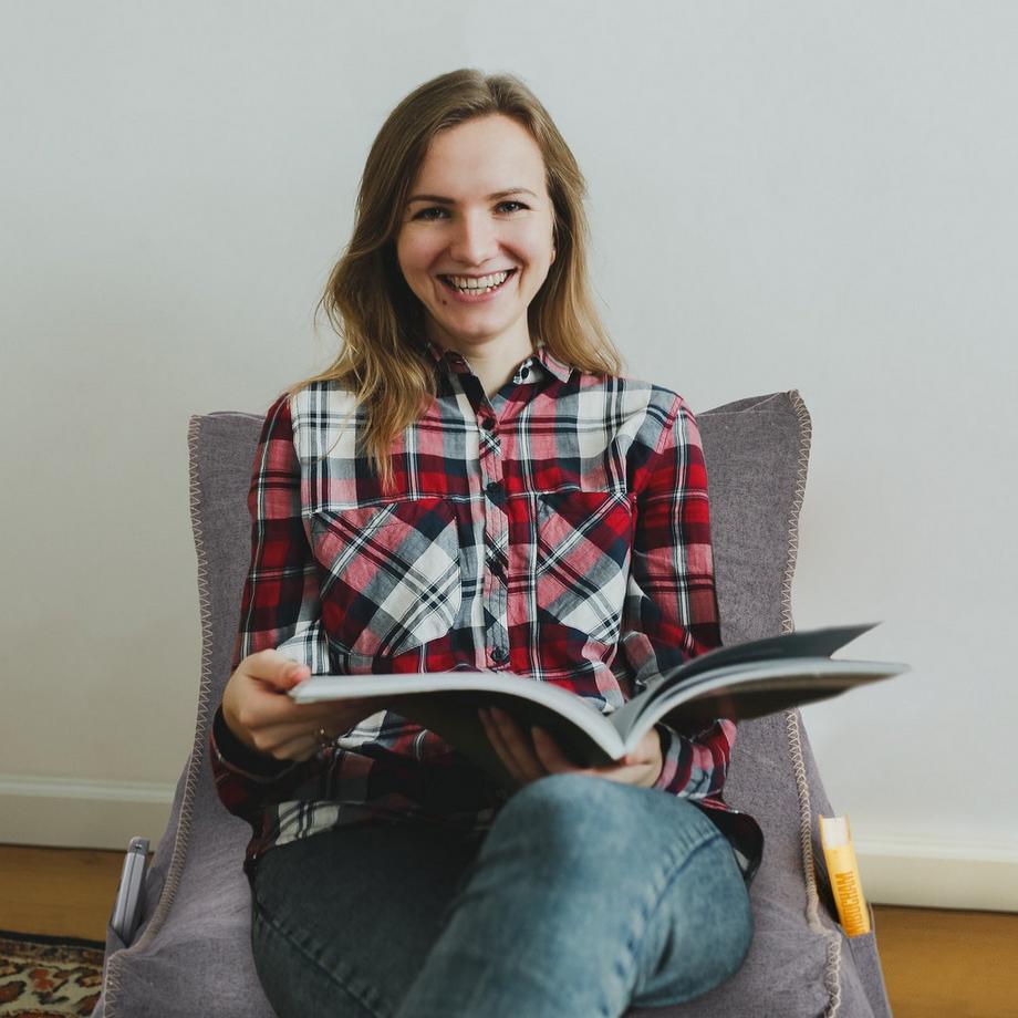 Northix Sitzsack mit Rückenlehne  