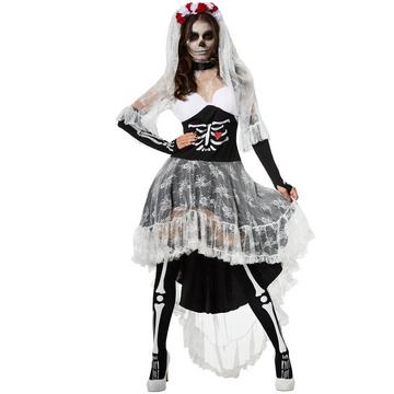 Terrificante sposa scheletro