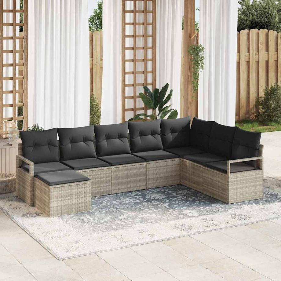 VidaXL Gartensofa-set poly-rattan  