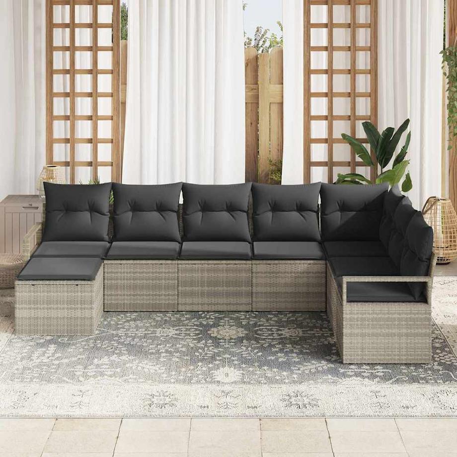 VidaXL Gartensofa-set poly-rattan  